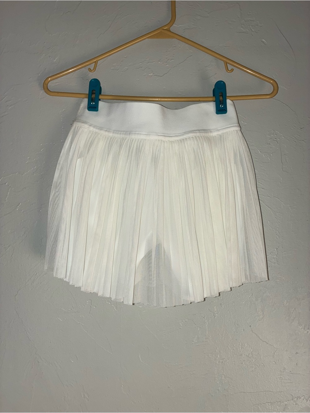 Lulu lemon White Pleated Mesh Mini Skort for Women